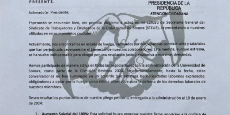 Lleva STEUS quejas a Presidencia de México