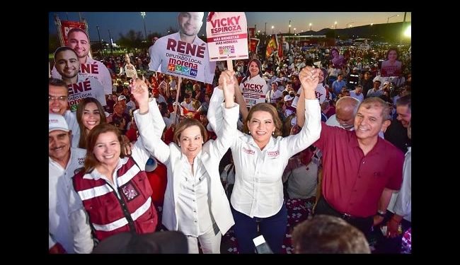Acompaña Lorenia Valles a los candidatos de Hermosillo y Bavispe en su arranque de campaña