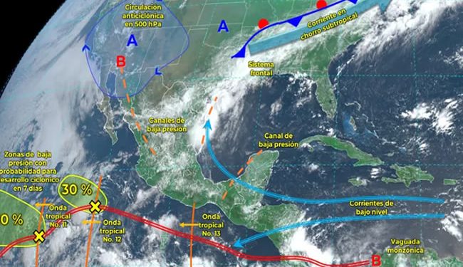 Se forma la Tormenta Tropical Bud en el Pacífico al sur de Cabo San Lucas