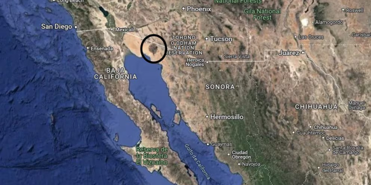 Por qué hay una mancha que se ve en el mapa de Sonora