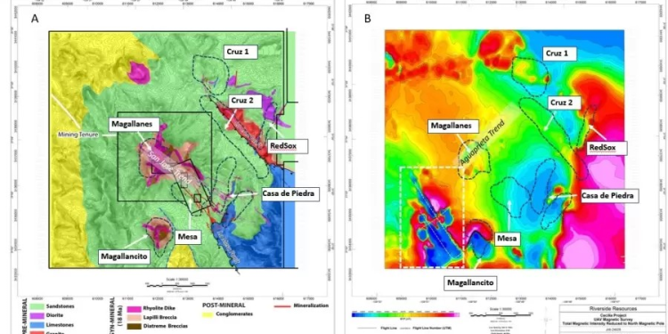 Riverside Resources Completa la Adquisición e Interpretación de un Estudio Aeromagnético con Drones en el Proyecto Cecilia en Sonora