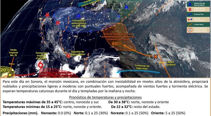 Advierten de temperaturas mayores a 45 durante el fin de semana en Sonora