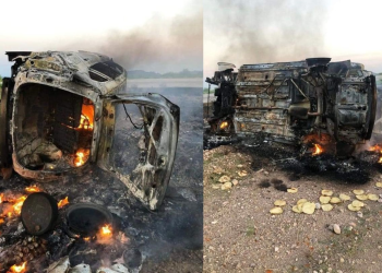 En Sonora, sufren brutal accidente funcionarios de San Pedro Lagunillas, Nayarit