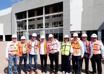 Alfonso Durazo constató el avance del Hospital General de Zona del IMSS en Navojoa