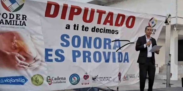 Grupos Provida se manifiestan en Congreso de Sonora para ratificar su postura contra el aborto