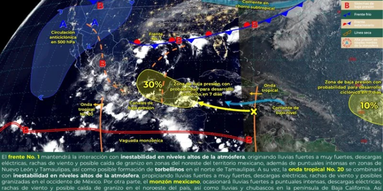 Continuarán las temperaturas superiores a 40 grados Celsius en zonas de Baja California, Baja California Sur y Sonora