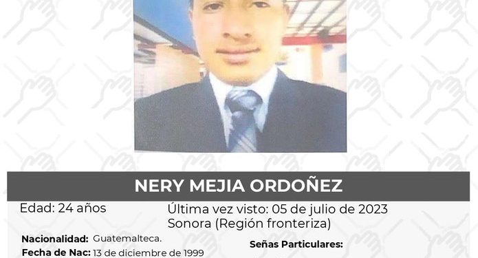 Reportan Desaparición de Otro Migrante Guatemalteco en Región Fronteriza de Sonora