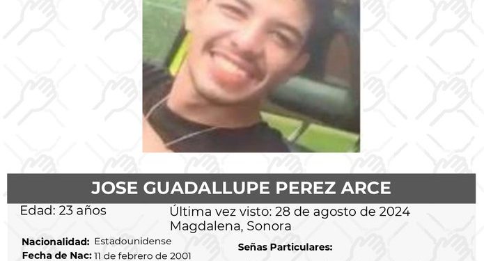 Reportan Desaparición de Joven Estadounidense en Sonora