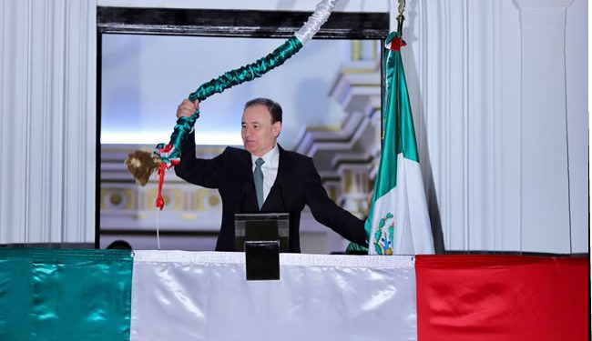Ante miles Durazo  da el “Grito de Independencia”