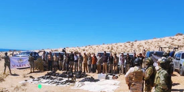 Fuerzas federales detienen a 20 hombres armados tras enfrentamientos en el Golfo de Santa Clara