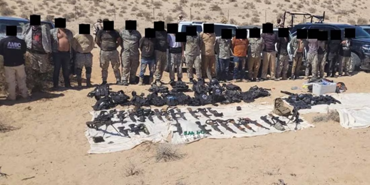 Ejército detiene a 21 personas tras agresión; aseguran armamento en Sonoyta y San Luis Río Colorado