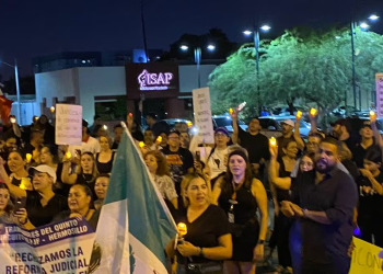 Protestan jueces y magistrados frente al congreso de Sonora en contra la Reforma Judicial