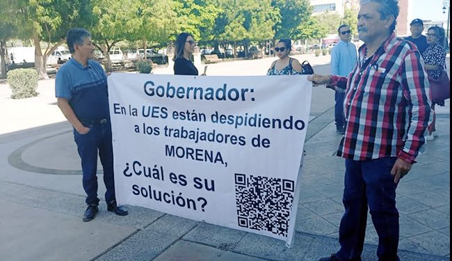 Exigen ex trabajadores de la UES reinstalación