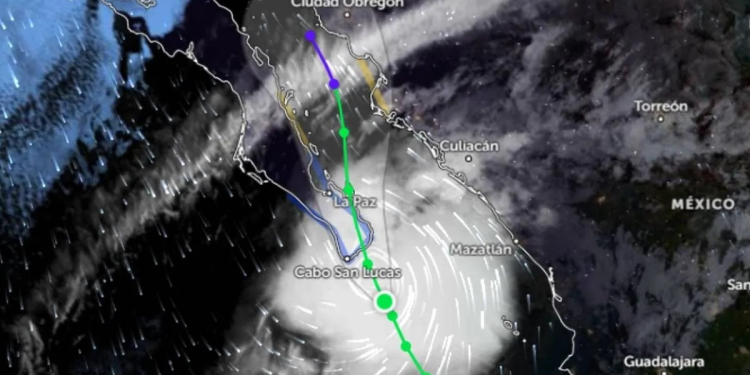 Tormenta tropical “Ileana” provocará lluvias puntuales torrenciales en BCS e intensas en Sinaloa y Sonora