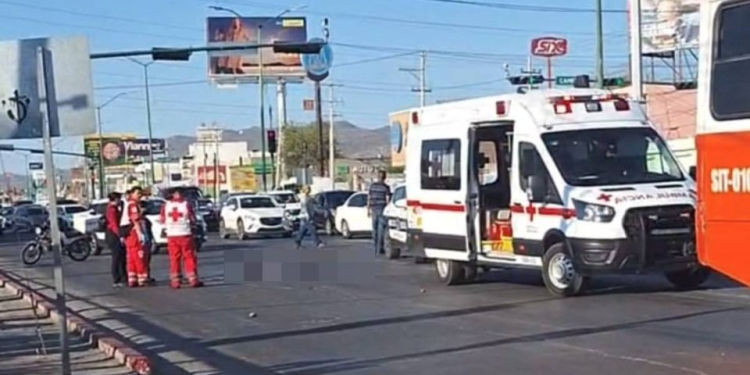 Autobús arrolla y mata a ciclista en Hermosillo