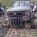 Aseguran explosivos, armas y cartuchos útiles en Nogales, estaban en una camioneta abandonada