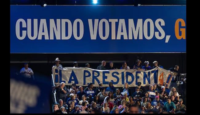 Las organizaciones de migrantes se movilizan en todo el país para respaldar a Harris