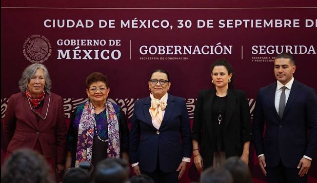 Rosa Icela, García Harfuch y Godoy toman sus nuevos cargos en el gobierno de Sheinbaum