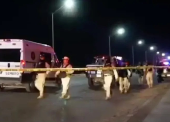 Enfrentamiento Armado en Caborca Deja Vehículos Dañados