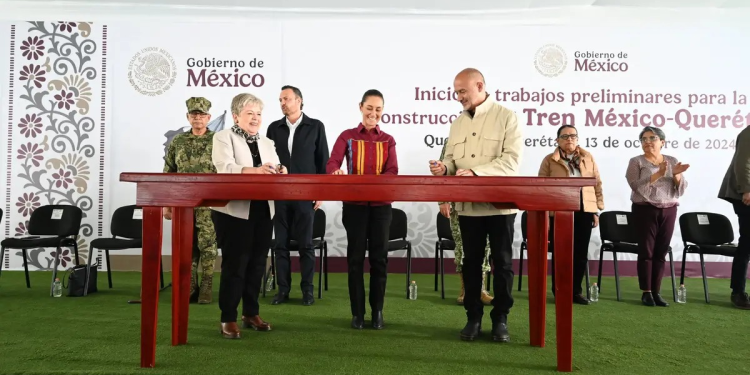 Sheinbaum inicia labores del Tren México-Querétaro; llegará a Tamaulipas y Sonora