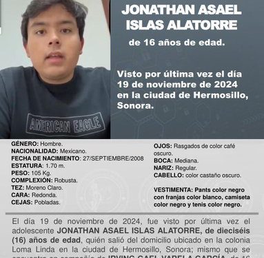 Buscan a segundo adolescente reportado como desaparecido en Hermosillo; localizan al primero sano y salvo