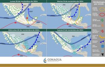 Primera tormenta invernal y frente frío 10 traerán nevadas y lluvias para el inicio de semana