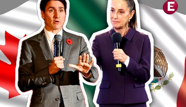 Intención de México es que siga el T-MEC y Trudeau lo sabe: Sheinbaum