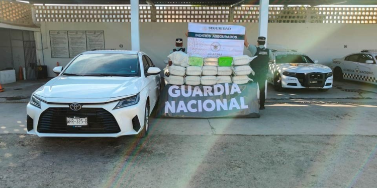 Golpe a la delincuencia organizada: Guardia Nacional asegura 325 kilos de metanfetamina en Sonora