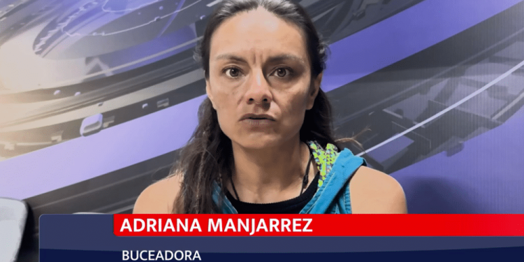 Buceadora promueve turismo sostenible en el Mar de Cortés