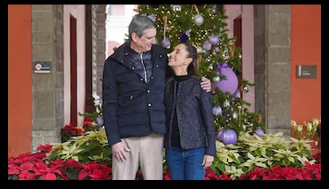 Sheinbaum y su esposo, Jesús Tarriba, envían mensaje de Navidad: “Lo más importante es el amor”