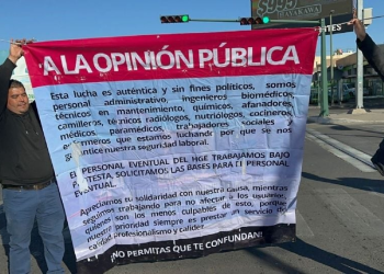 Faltan al trabajo más de 200 empleados eventuales de Salud en Sonora