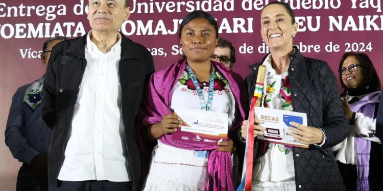 Claudia Sheinbaum inaugura Universidad del Pueblo Yaqui en Guaymas, Sonora