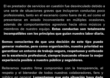 Carin León Comparte Comunicado por Exempleado que lo Demandó por Discriminación y Abuso Laboral