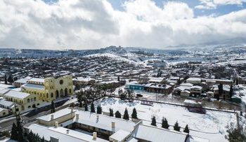 Cananea, el mejor lugar de Sonora para admirar caída de nieve y villas alpinas