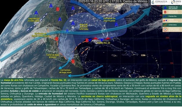 Se espera caída de nieve en Sonora y Chihuahua