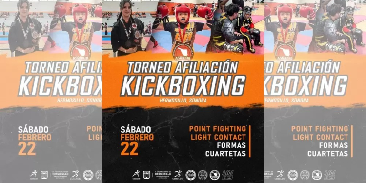Sonora vivirá su primer evento estatal de Kickboxing con su Torneo de Afiliación 2025
