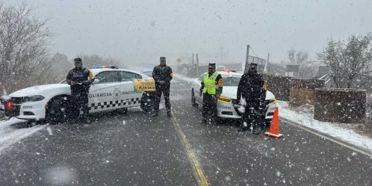 Guardia Nacional despliega operativo ante nevadas en Chihuahua y Sonora; se mantiene alerta de viajeros