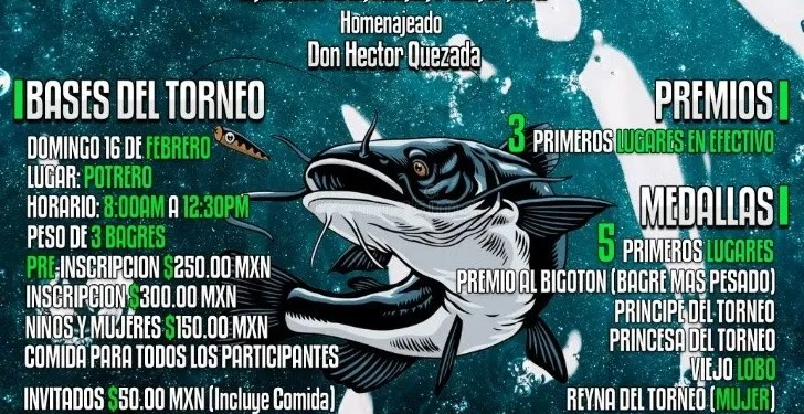 Este 16 de febrero, El Rey del Bagre en Ciudad Obregón