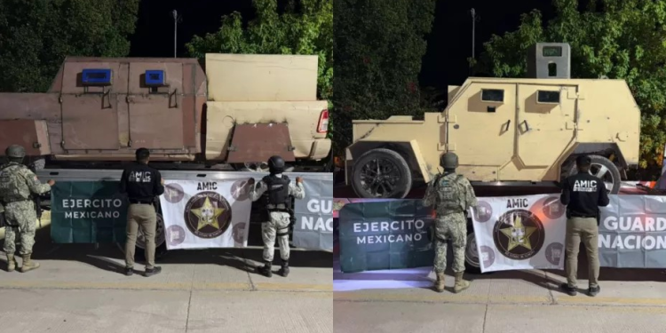 Tras cateo, aseguran camionetas “tanque” en Piquito; tenían reporte de robo