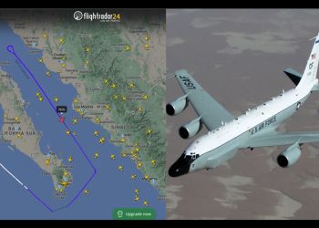 Avión de inteligencia de Estados Unidos se internó en el Golfo de California
