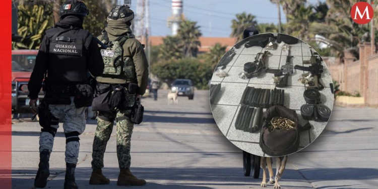 Detienen a tres presuntos integrantes de un grupo delictivo en Sonora con armas y drogas