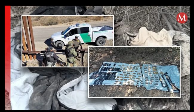 Patrulla Fronteriza descubre punto de “halconeo” en Sonora; decomisan armamento