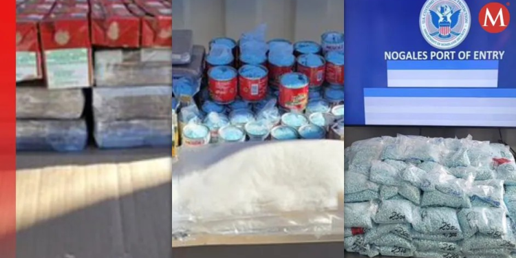 Descubren cargamento de narcóticos dentro de latas y envases de despensa familiar en Sonora