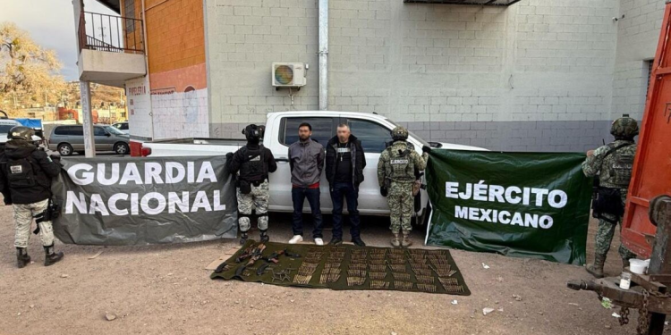 Detienen a integrantes de un grupo criminal con armamento en Sonora
