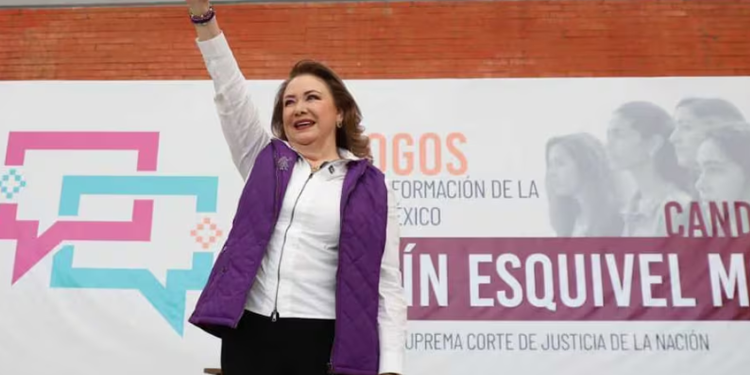 Yasmín Esquivel pide el voto popular como “Ministra de la Transformación”; apuesta por un Poder Judicial austero