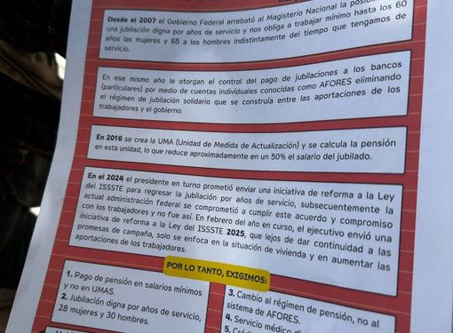 Ley ISSSTE: Se suman maestros de Sonora a paro nacional; esperan 25 mil personas