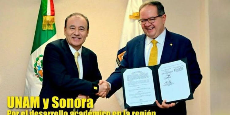 UNAM firma convenio con Sonora para fomentar el desarrollo académico