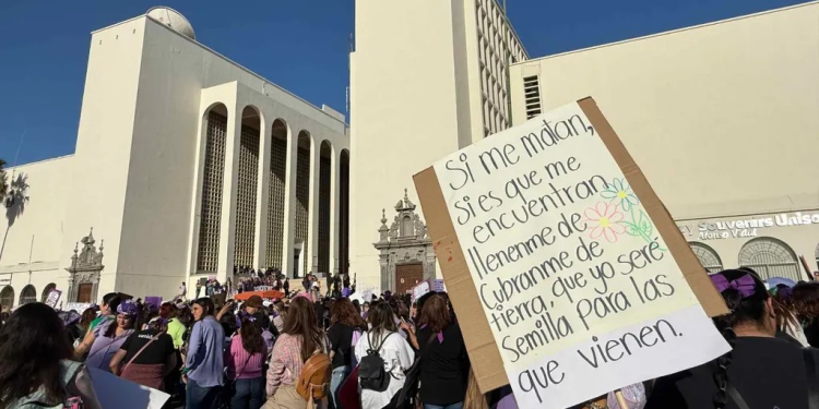Cómo Fue la Marcha Hoy 8 de Marzo 2025 en Hermosillo; Así Protestaron en el 8M