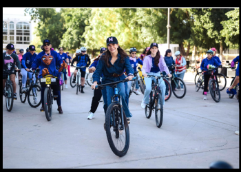 Participa Patty Ruibal en la “Rodada por las Mujeres” en Hermosillo
