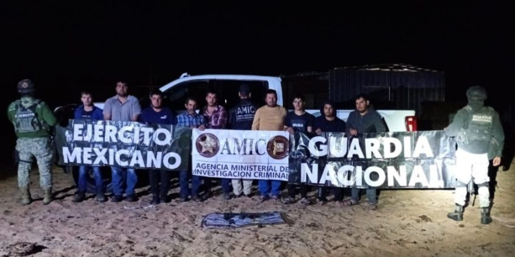 Detienen a 9 personas en narcolaboratorio para producir metanfetaminas en Sonoyta